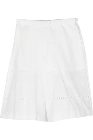 Piccola Ludo Broderie-anglaise cotton trousers