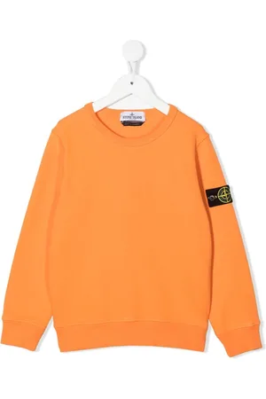 Stone Island Logo-patch crew neck sweatshirt