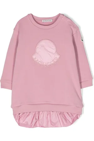 Moncler Logo-embroidered crew-neck dress
