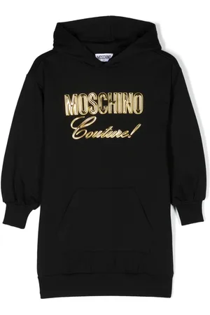 Moschino Logo-patch sweatshirt dress