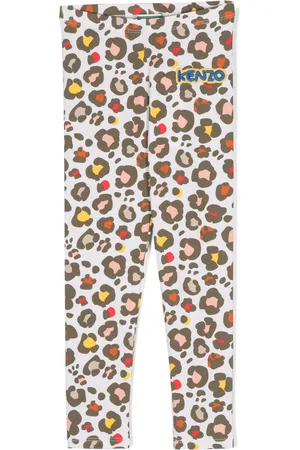 Kenzo Logo-patch graphic-print leggings