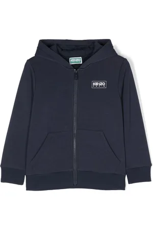 Kenzo Logo-patch zip-up sweatshirt