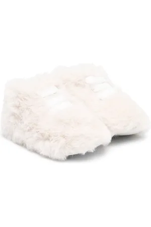 MONTELPARE TRADITION Faux-fur touch-strap shoes