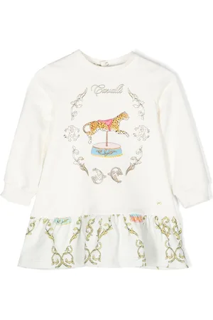 Roberto Cavalli Baroque pattern-print dress