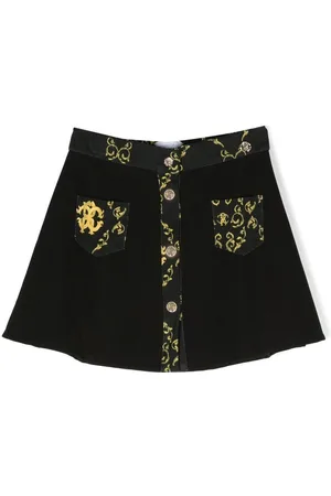 Roberto Cavalli Front-button fastening mini skirt