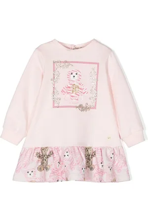 Roberto Cavalli Teddy-print sweater dress
