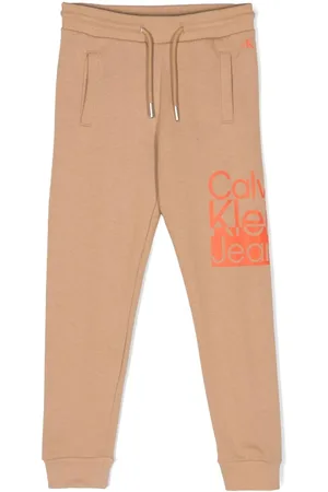 Calvin Klein Logo-print drawstring track pants