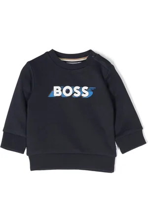HUGO BOSS Logo-print long-sleeve sweatshirt
