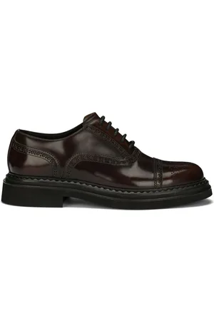 Dolce & Gabbana Francesina leather Derby shoes