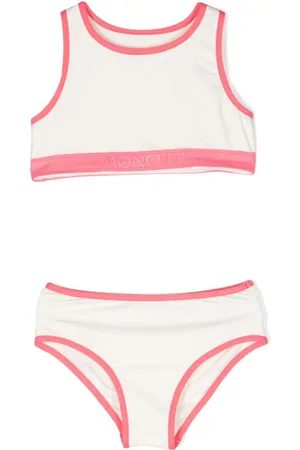 Moncler Contrasting-trim logo bikini