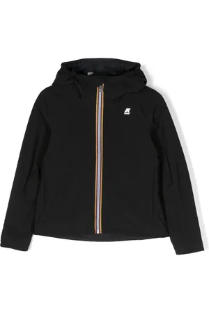K-Way Logo-patch hooded jacket