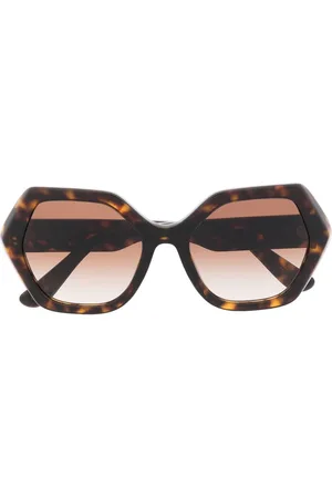 Dolce & Gabbana DG Crossed geometric-frame sunglasses
