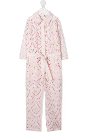 CAROLINE BOSMANS Perforated-design playsuit