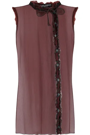 Dolce & Gabbana 2000s sheer sleeveless top