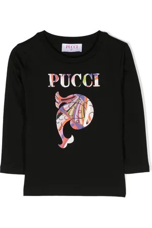 PUCCI Junior Logo-print long-sleeved T-shirt