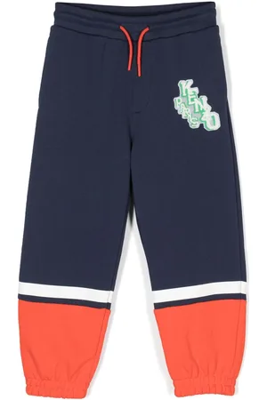 Kenzo Logo-patch cotton track pants