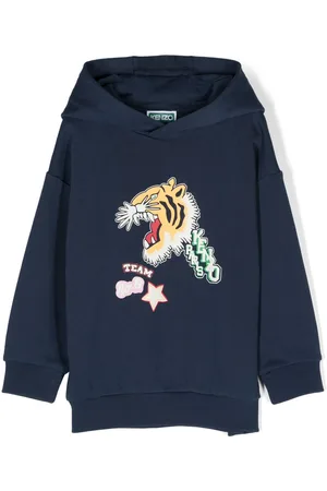 Kenzo Tiger-print cotton hoodie