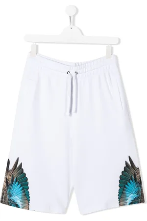 MARCELO BURLON TEEN wings-print track shorts