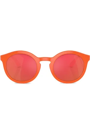 Dolce & Gabbana Logo-print round-frame sunglasses