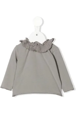 TEDDY & MINOU Ruched long-sleeved top