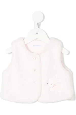 Familiar Rabbit-patch sleeveless waistcoat
