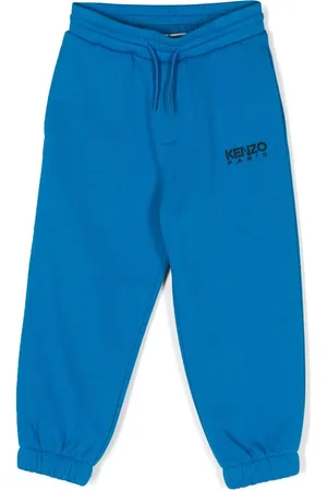 Kenzo Logo-embroidered drawstring track pants