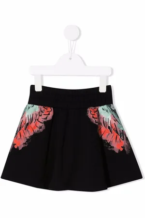 MARCELO BURLON Wings-print flared skirt