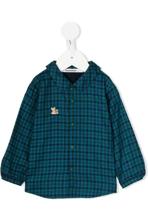 Familiar Check-print long-sleeve shirt