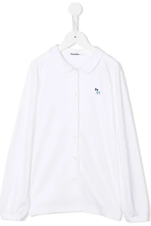 Familiar Bow-embroidered shirt