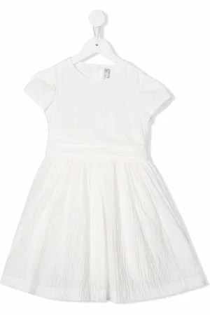 Il gufo Creased cotton midi dress