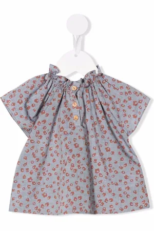 KNOT Abstract-print cotton blouse
