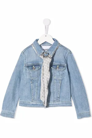 Dondup Scarf-detail four-pocket denim jacket