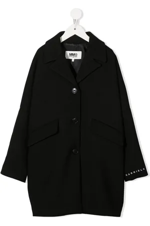 Maison Margiela Logo-print single-breasted coat