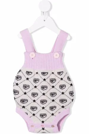 Chiara Ferragni Intarsia-knit ribbed-trim shorties