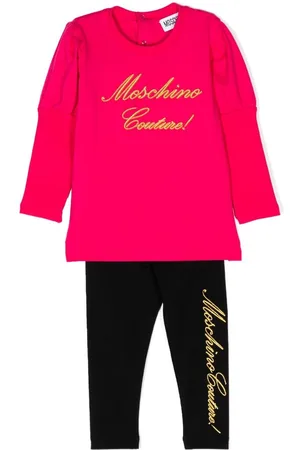 Moschino Logo-print babygrow set
