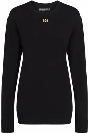 Dolce & Gabbana Logo-appliqué long-sleeve sweatshirt