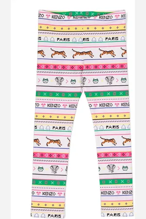 Kenzo Graphic-print elasticated-waistband leggings