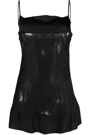 CARINE GILSON Lace-panelled babydoll slip dress