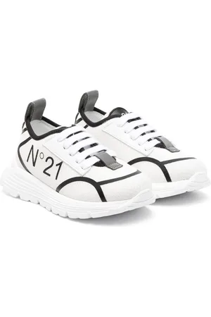 Nº21 Debossed-logo low-top sneakers