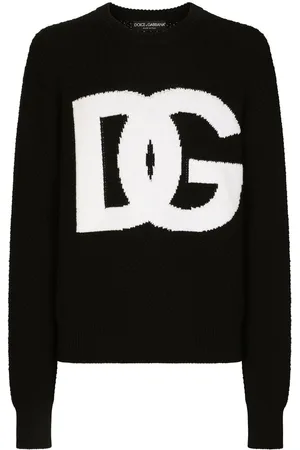 Dolce & Gabbana Intarsia-knit logo jumper