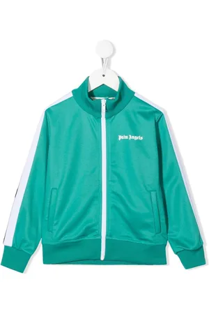 Palm Angels Logo-print zipped track jacket