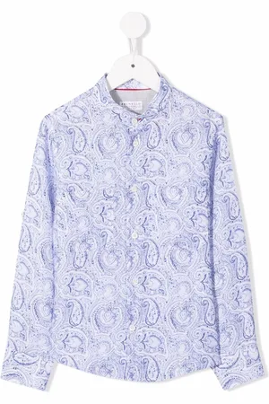 Brunello Cucinelli Paisley-print button-up shirt