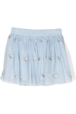 Stella McCartney Heart-motif embroidered skirt