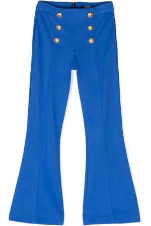 Balmain Decorative-button flared trousers