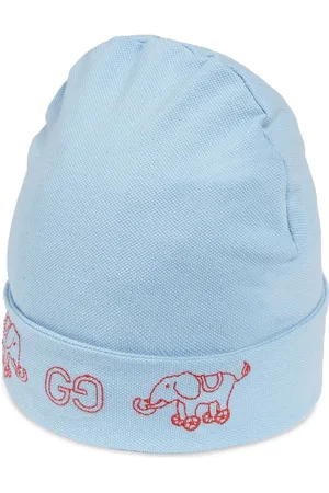 Gucci Elephant-embroidery cotton beanie