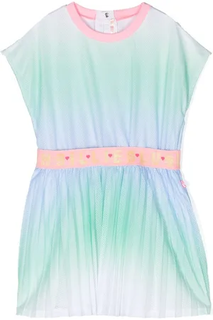 Billieblush Gradient-effect short-sleeved dress