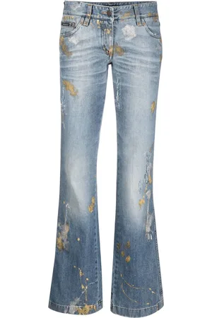 Dolce & Gabbana 2000s paint-platter jeans