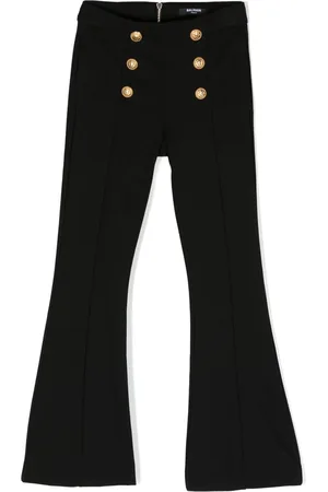 Balmain Decorative-button flared trousers