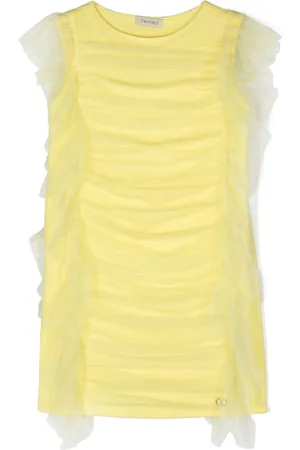 Twin-Set Tulle-overlay dress