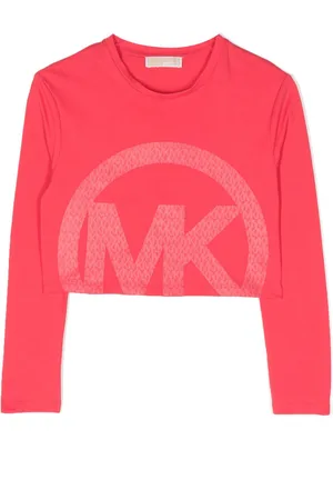 Michael Kors Logo-print long-sleeved cotton T-shirt